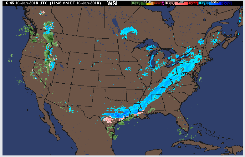 Tuesday 12:30 PM | **Accumulating snow from late tonight into tomorrow morning for DC, Philly, NYC**