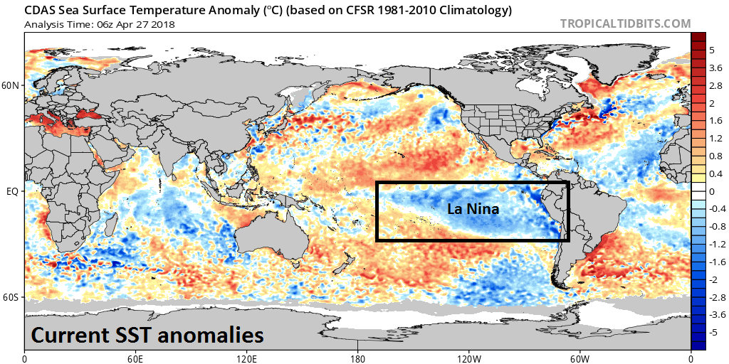 11:45 AM | *Stubborn La Nina hangs on in the equatorial Pacific Ocean despite model predictions of a transition to El Nino*