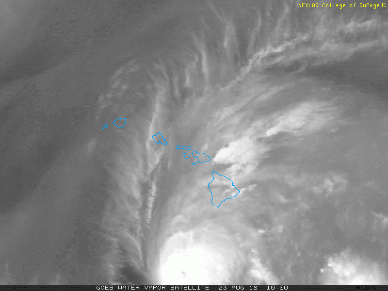 12:45 PM Thursday | *Hurricane Lane has weakened in the past 24 hours as it slowly grinds its way towards the Hawaiian Islands, but still a category 4…torrential rain already soaking the Big Island*