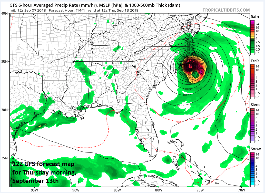 12:50 PM Friday | *Tropical Storm Florence to return to “major” hurricane status and remains a serious threat to the east coast…significant rainfall next few days from Gordon and frontal system*