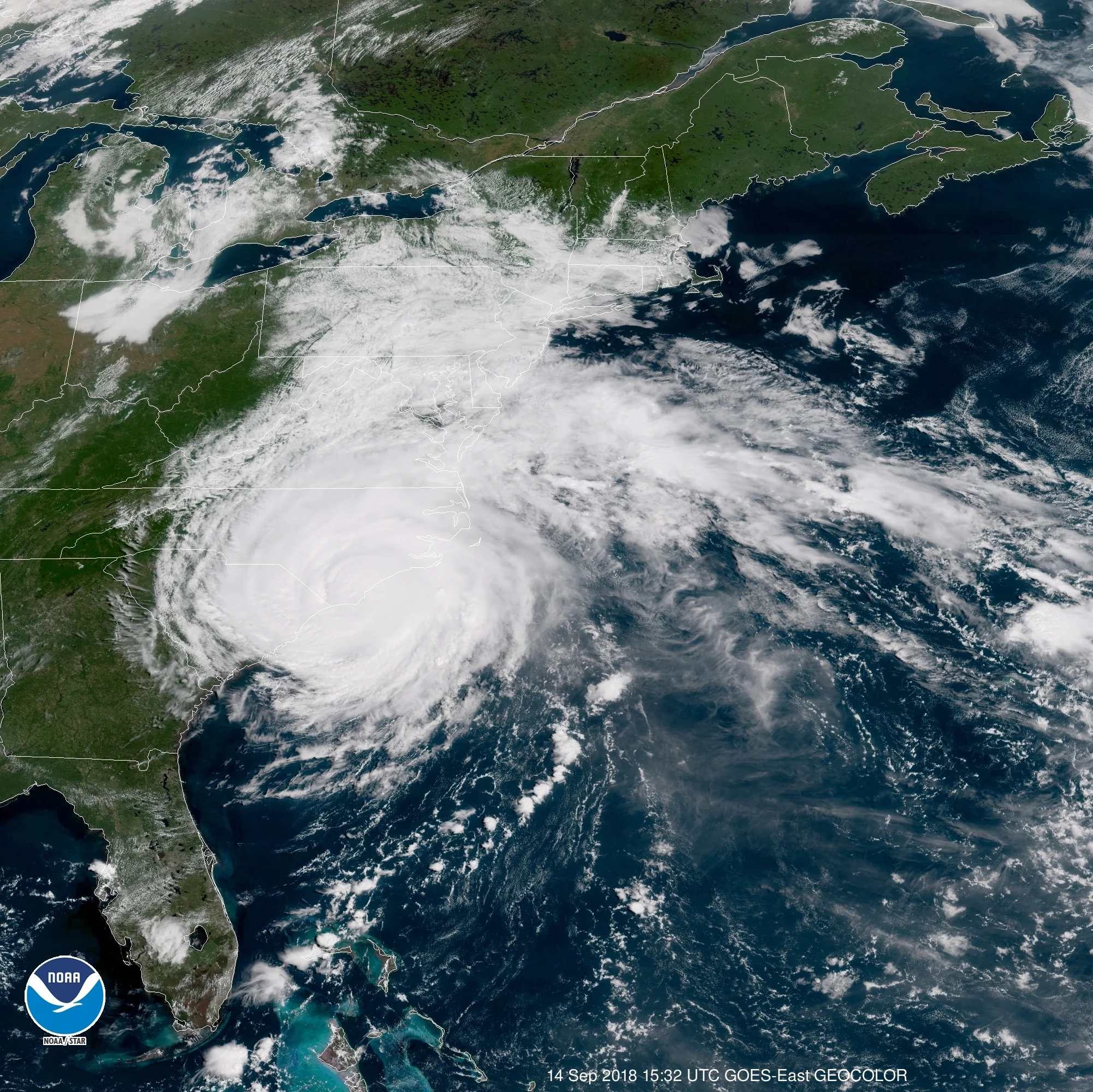 11:50 AM (Friday) | **Hurricane Florence has nearly grinded to a halt**