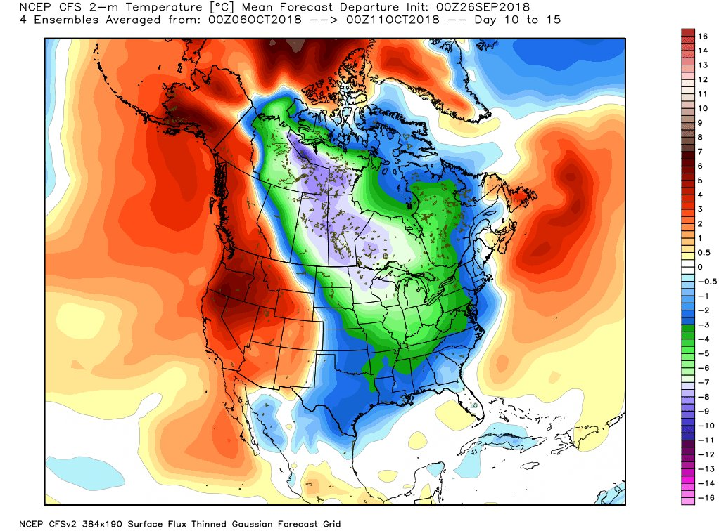 11:40 AM | *Cold air intrusion into the eastern US in early October following re-curvature of western Pacific typhoon…Hurricane Rosa could impact the Southwest US later next week*
