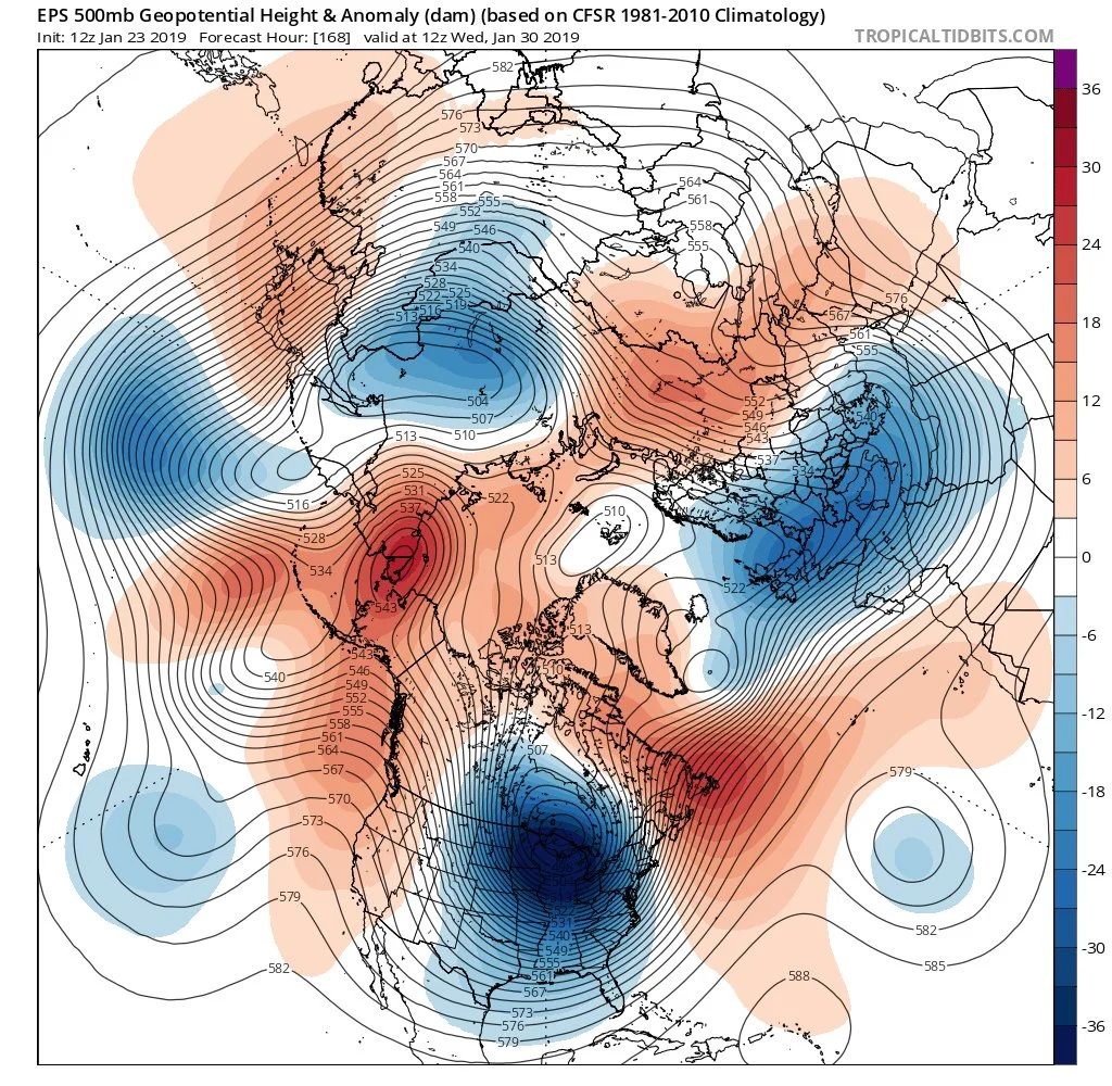 2:30 PM | **Widespread cold later this week will have its coldest core over southern Canada, but the brunt of next week’s brutal cold air outbreak is headed right into the central and eastern US**