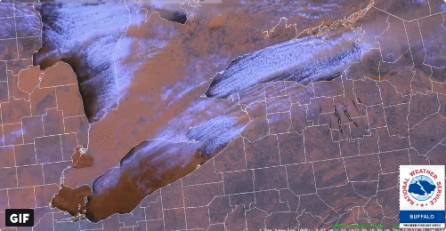 Ice coverage on Lake Erie