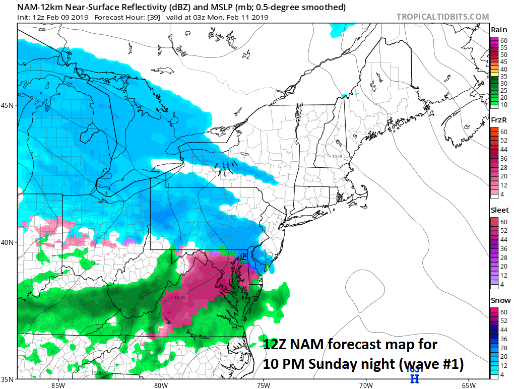 4:00 PM (Saturday) | ***Two systems to bring us a wintry mess including snow and ice***