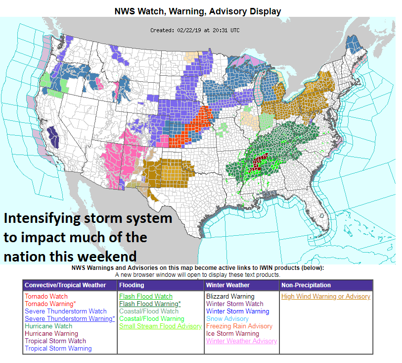 11:45 AM | ***Explosive intensification of low pressure this weekend to have major ramifications including a blizzard in the Great Lakes and potentially damaging wind gusts in the Mid-Atlantic***