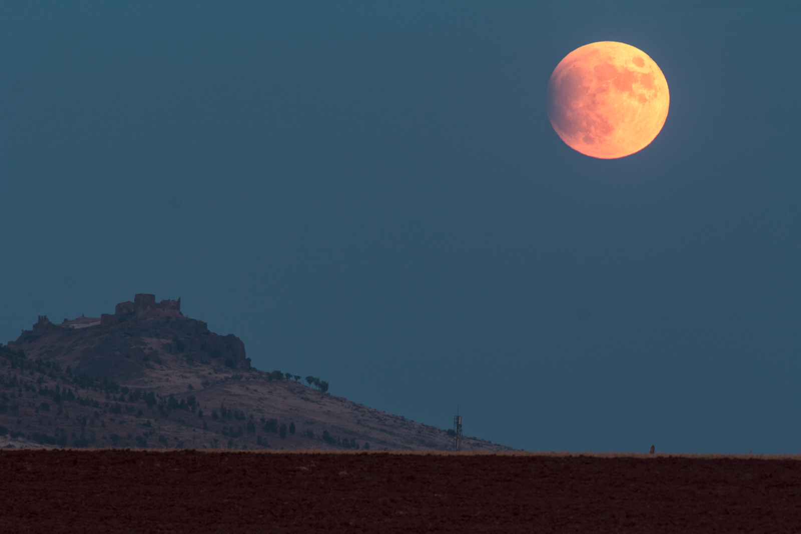 Partial eclipse of the moon