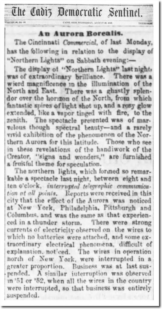 800 PM *This kind of solar storm could be devastating in today’s