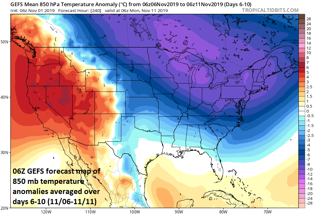 11:00 AM (Friday) | **November looks colder-than-normal in the Mid-Atlantic/NE US following “pattern-changing” frontal passage**