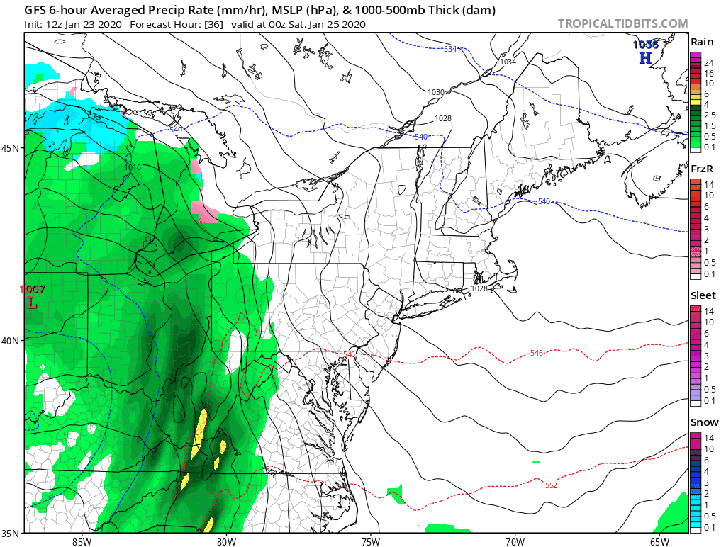 12:45 PM (Thursday) | *A soaking rain event in the DC-to-Philly-to-NYC corridor from later Friday night into Saturday*
