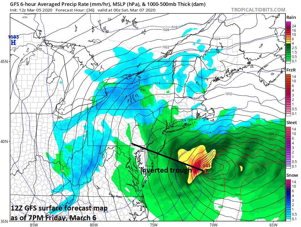 11:15 AM (Thurs) | **Rain and/or snow showers later Fri./Fri. night in the Mid-Atlantic due to “clipper” system and an ocean storm…small grassy accumulations possible tomorrow night in some spots**