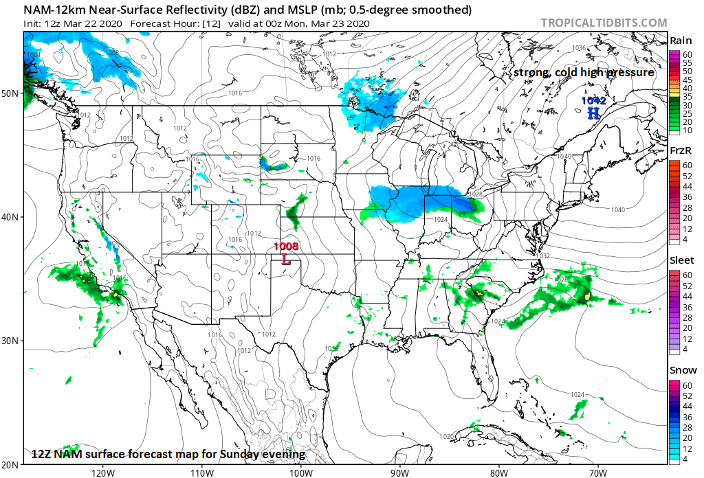 11:00 AM (Sunday) | *Snow or a mix of rain and snow in much of the northern Mid-Atlantic region late tonight and early Monday*