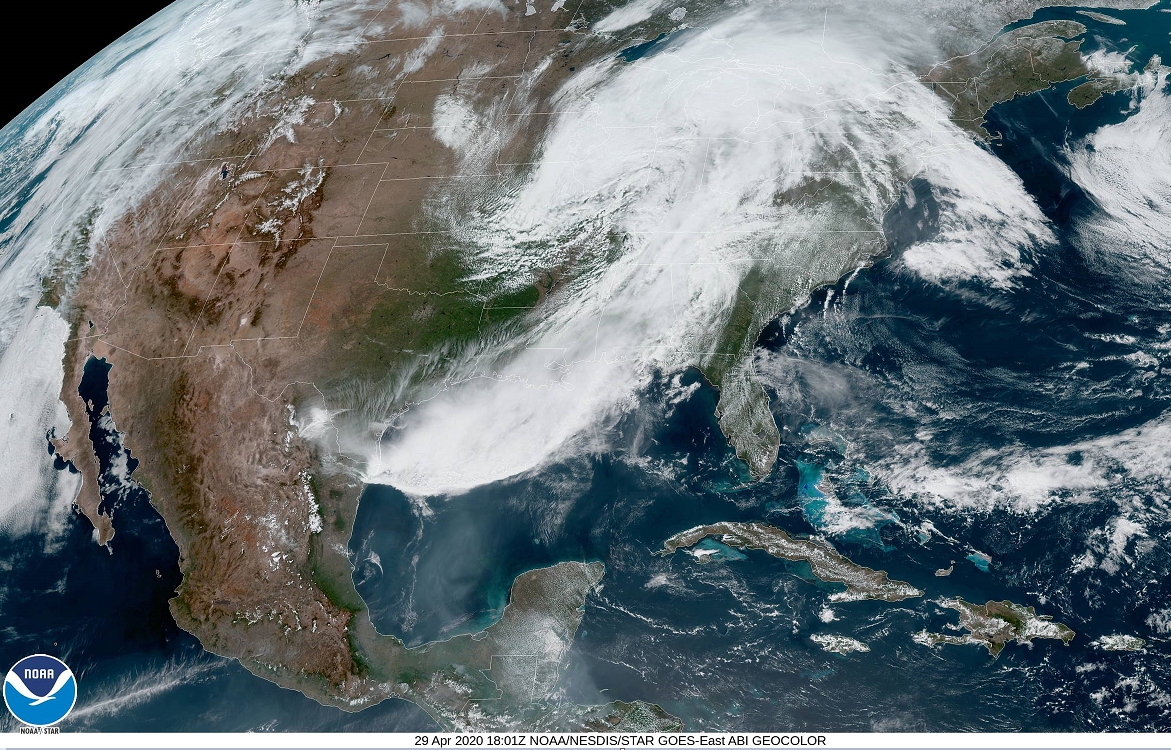 Influx of tropical moisture
