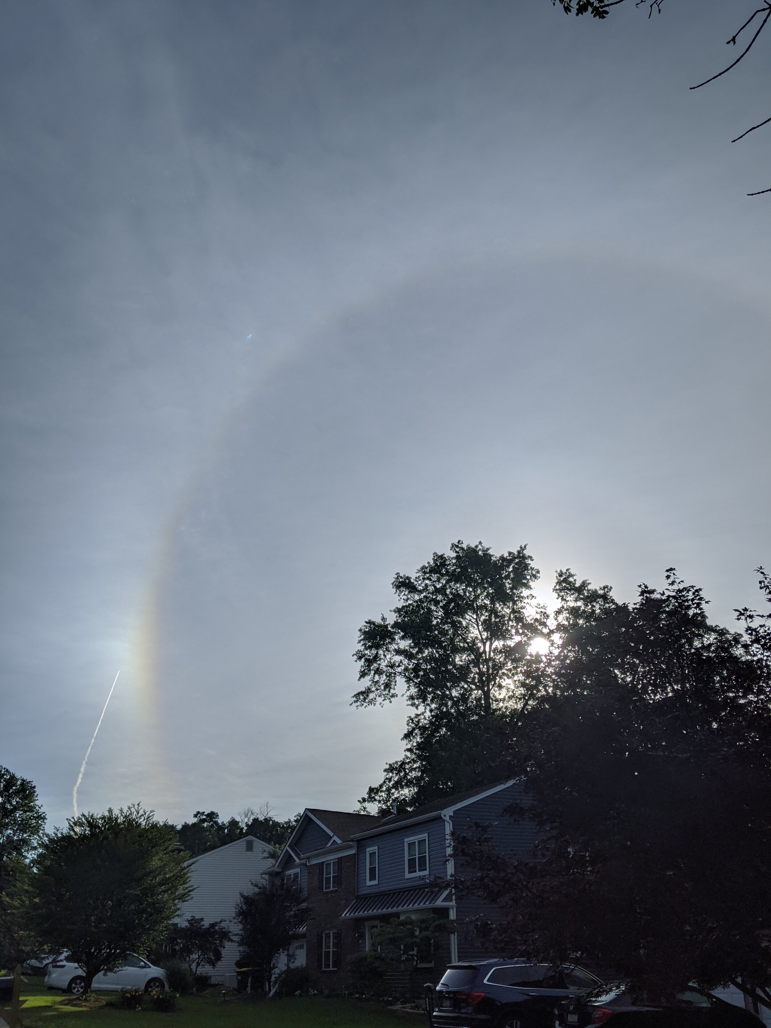 Circular halo around the sun