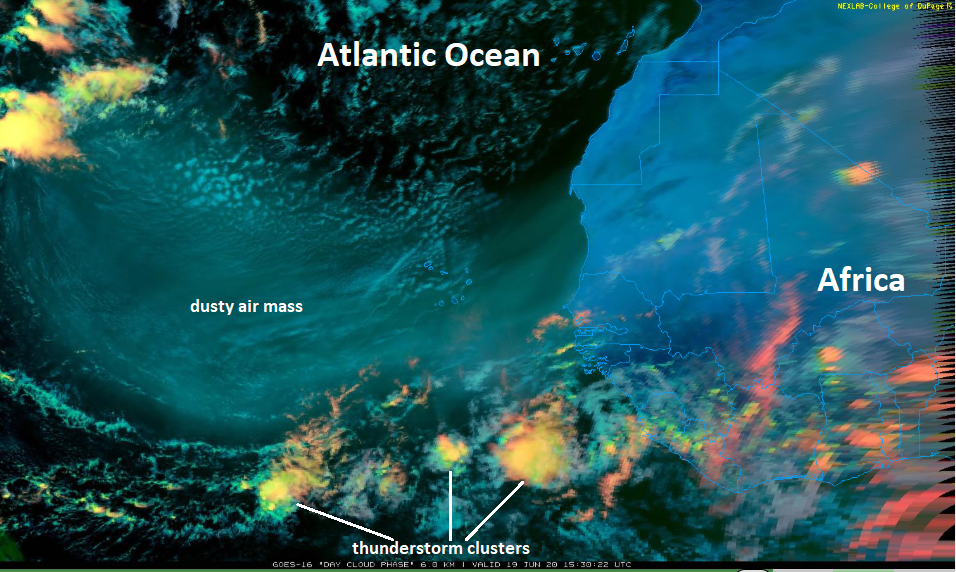Sahara Desert dust plume