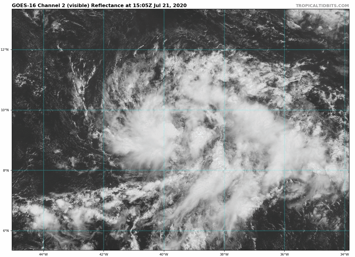 1:50 PM (Tuesday) | *Strong storms possible later today in the I-95 corridor…severe storms possible later tomorrow…an active tropical scene in the Atlantic Basin*