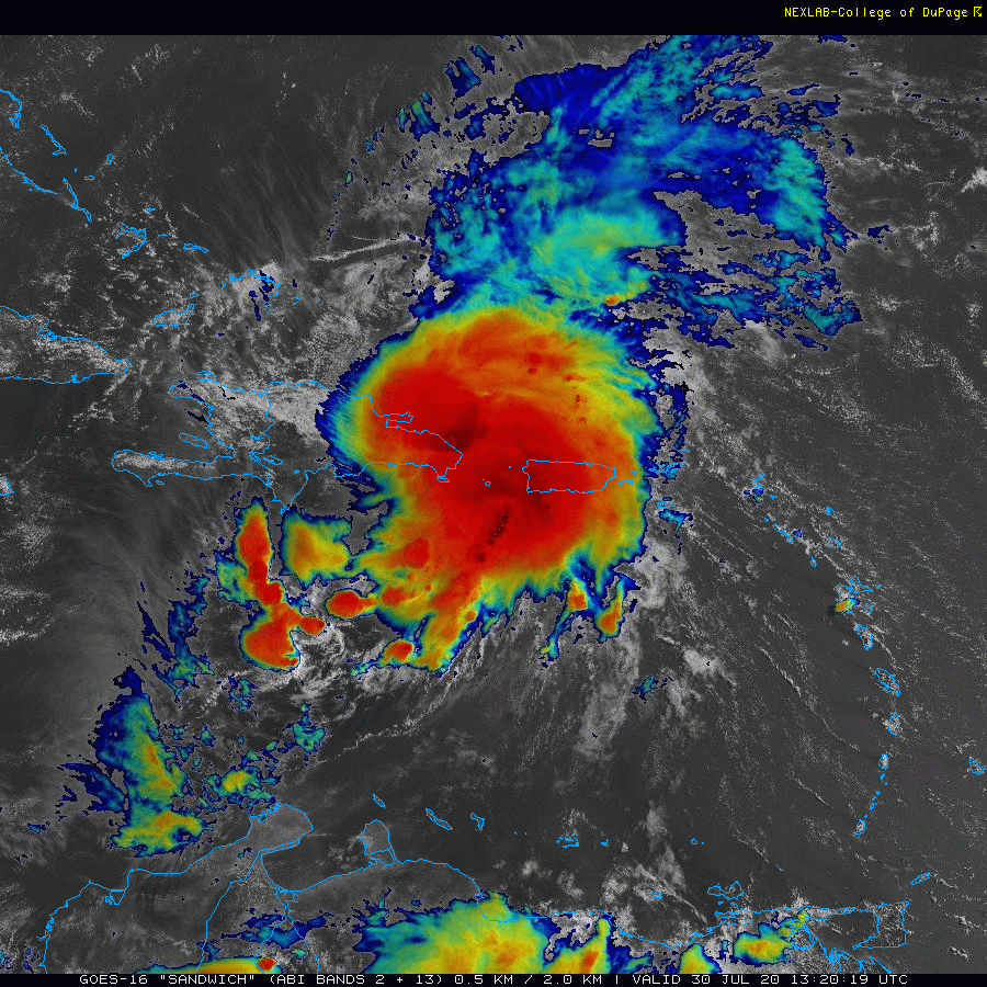 11:15 AM (Thurs.) | ***Tropical Storm Isaias to significantly impact the Bahamas and take a track towards the east coast of Florida…its moisture field could then push north up along the east coast***