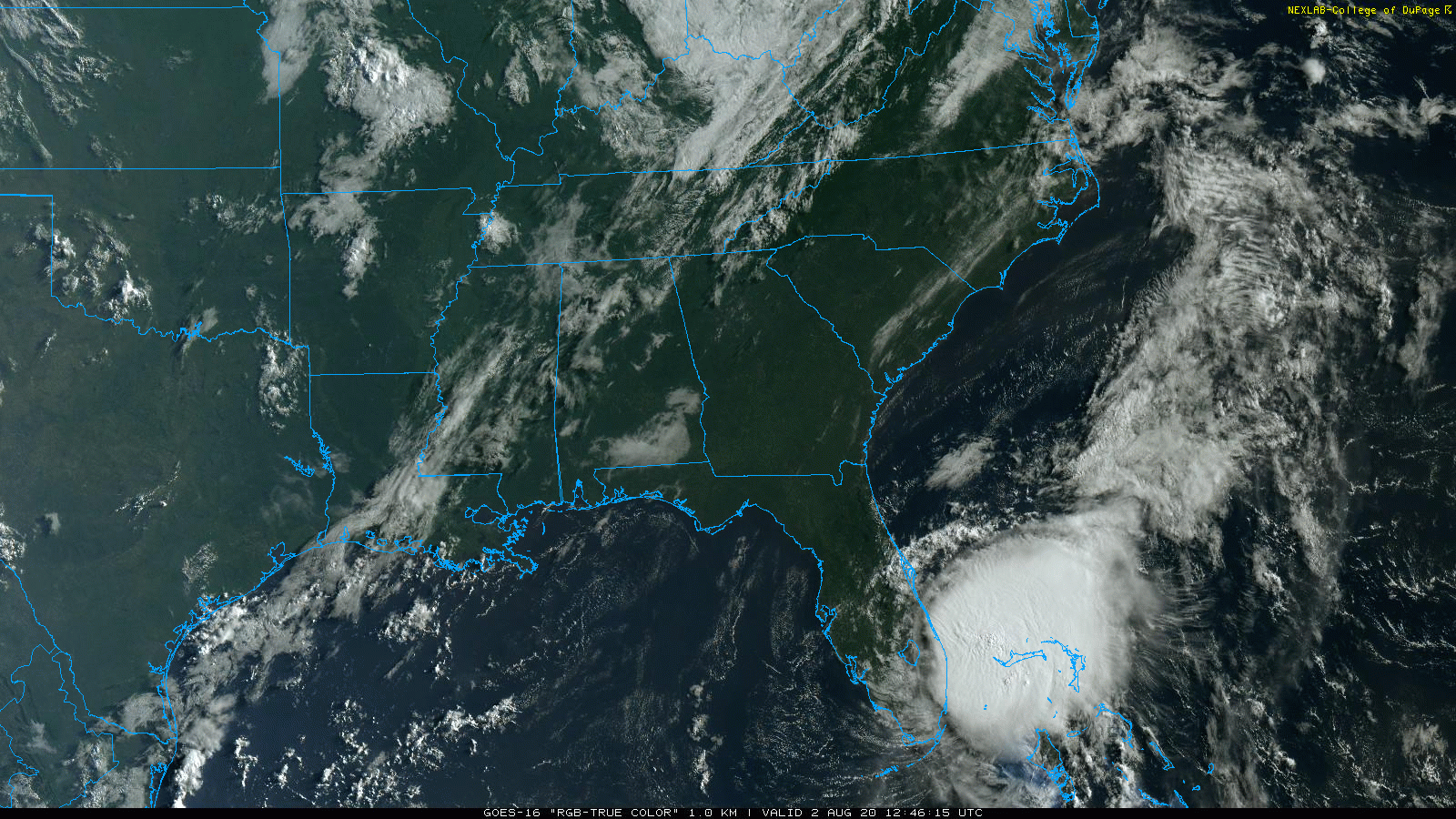 8:25 AM (Sunday) | ****”Isaias” edging towards the east coast of Florida with tropical storm conditions…excessive rainfall and high winds coming to the Carolinas, Mid-Atlantic and Northeast US****