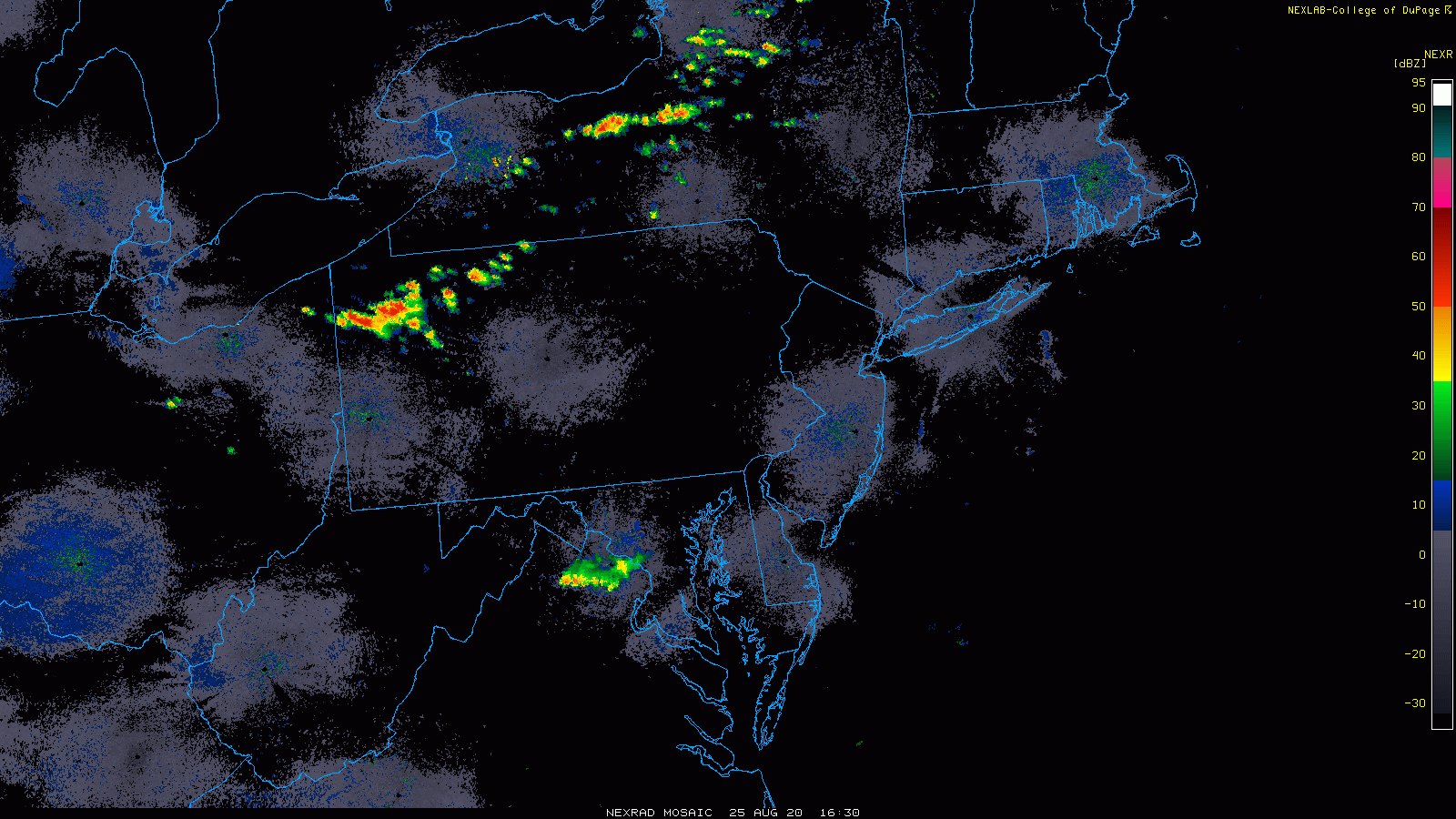 1:40 PM (Tuesday) | **Severe thunderstorm threat in the I-95 corridor late today/early tonight**