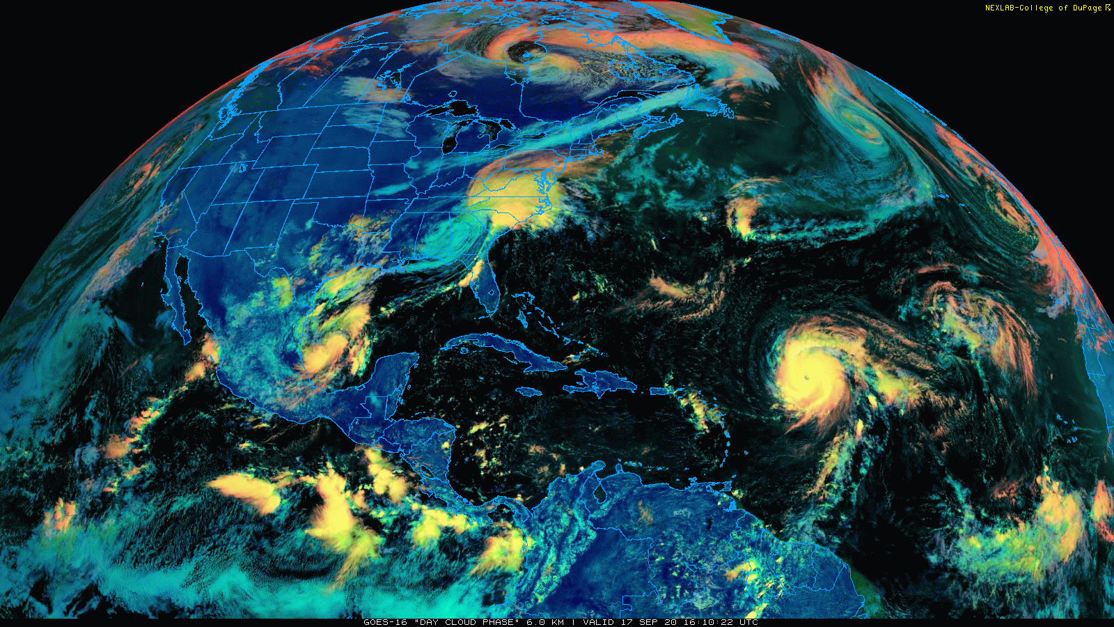 2:15 AM (Thursday) | *Now monitoring troublesome tropical system in the Gulf of Mexico and “major” Hurricane Teddy*