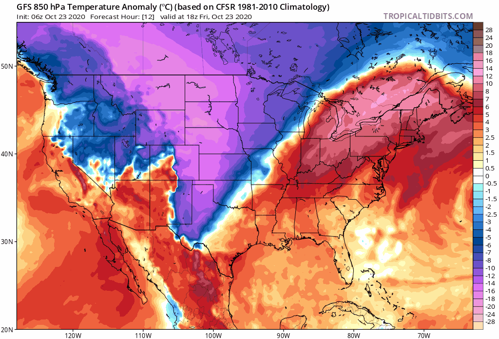 12:15 PM (Friday) | *Arctic blast to send accumulating snow all the way down to Texas/New Mexico with numerous record low temperatures…tropical wave likely to head towards the southern Gulf of Mexico*