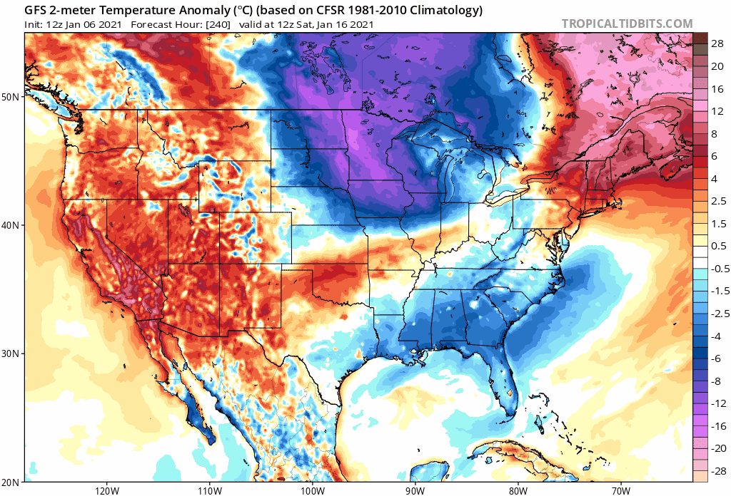 1:55 PM (Wednesday) | *Increasingly cold pattern to set up for the second half of January in the Mid-Atlantic/NE US…active pattern to continue as well*