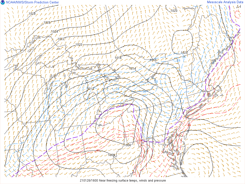 12:30 PM (Tues) | *Temperatures still hovering near freezing in many areas…watch for slick spots on untreated surfaces as wintry mess continues…late week cold blast...late weekend snow threat*