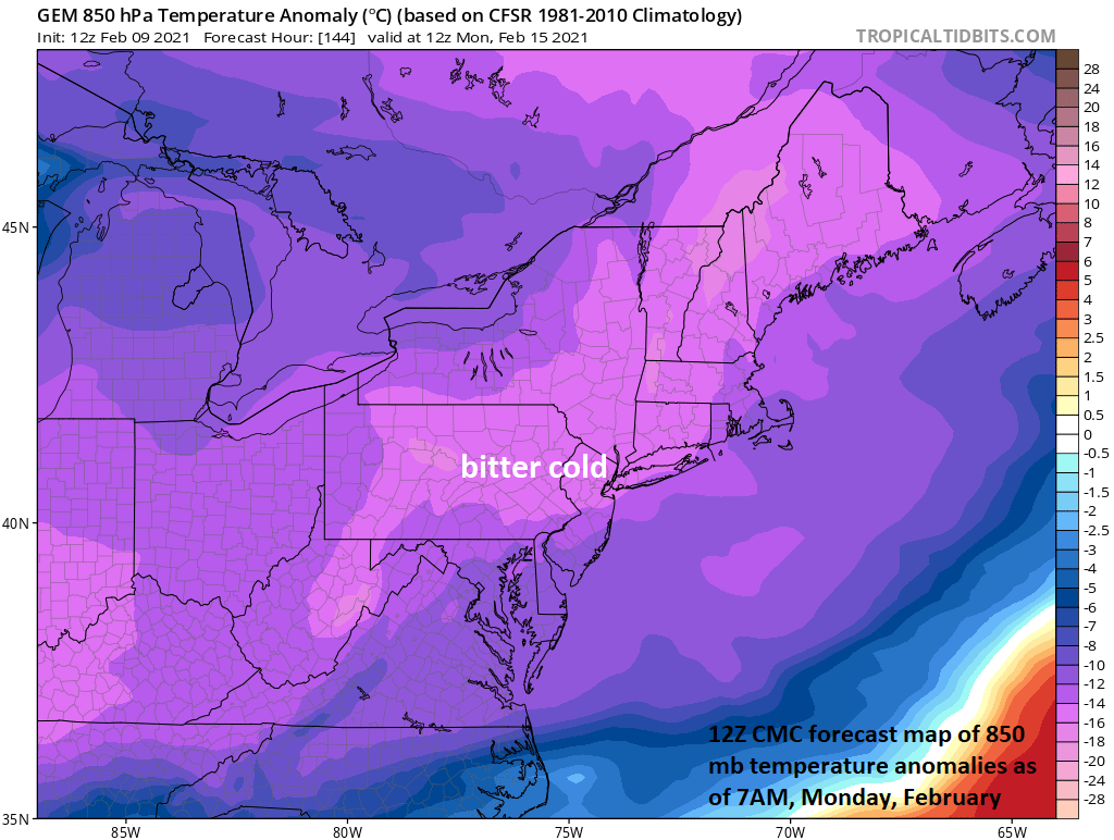 1:00 PM | ***Second half of the week event comes in two waves (Wednesday PM/Thursday AM; Thursday PM/Friday AM)…heaviest snow likely to be suppressed to the south of the PA/MD border***