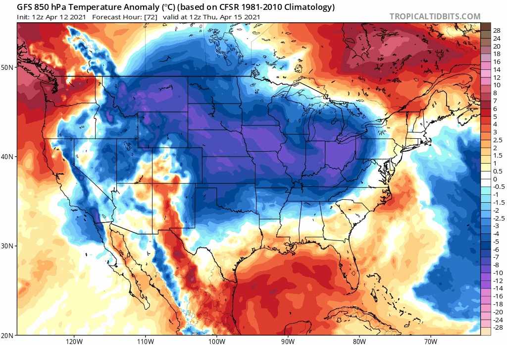 1:50 PM (Monday) *”April is the cruelest month”…winter is not going away without a fight…nor’easter later in the week can bring snow to interior, higher elevation locations of the Northeast US*