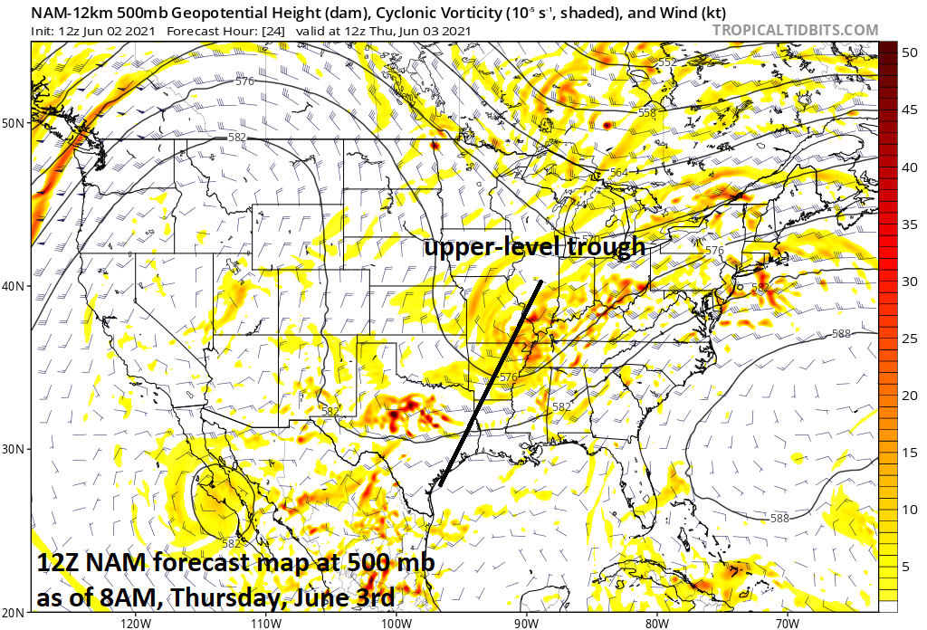 10:50 AM  (Wednesday) | *Downpours/strong-to-severe thunderstorms on the table for Thursday/Thursday night in the Mid-Atlantic region…hot, humid weather for Sunday/Monday/Tuesday*