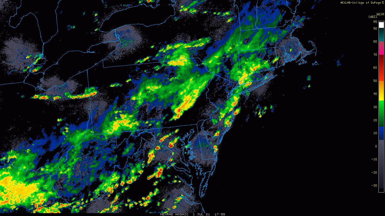 2:45 PM (Thursday) | ***Strong-to-severe storms/torrential rain in the Mid-Atlantic as we break the back of the heat wave…”Elsa” is born and is a threat to the SE US***