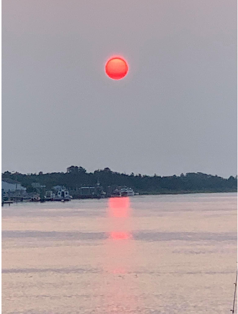 Smoky skies from Canadian wildfires
