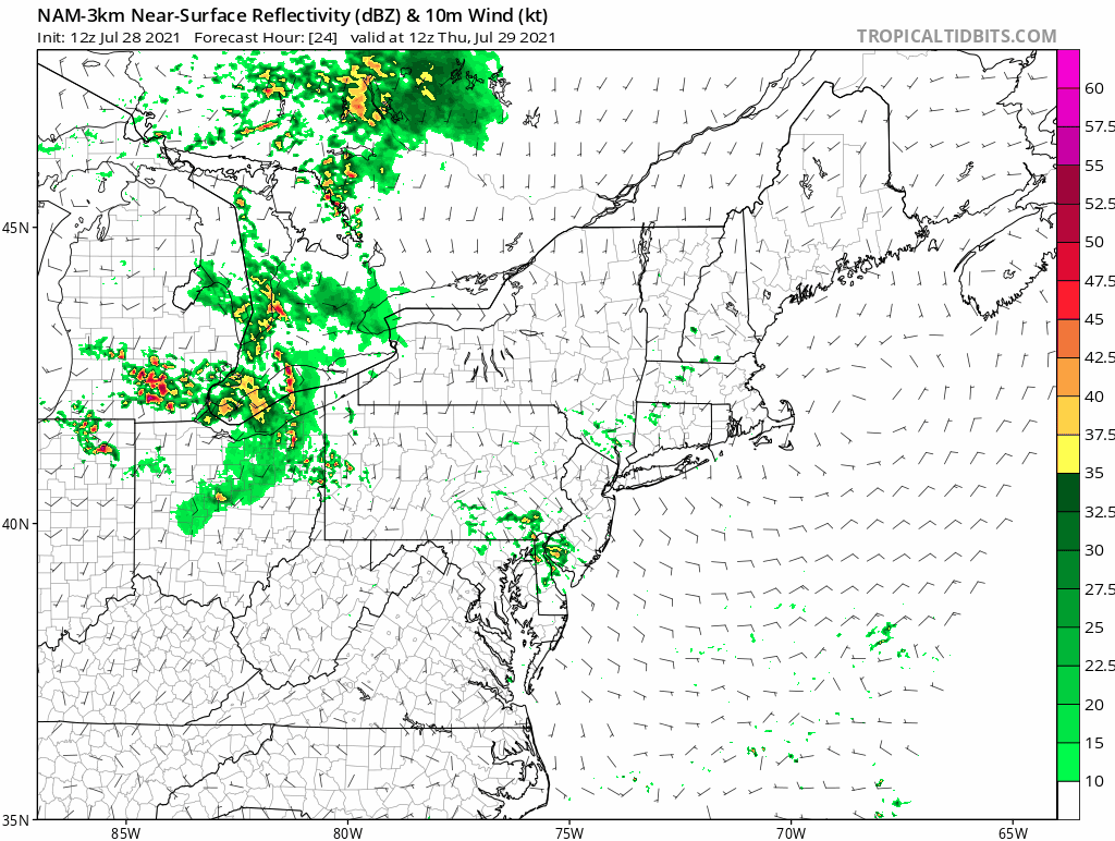 2:30 PM | ***Complex of severe thunderstorms tonight Upper Midwest…severe weather threat in the Mid-Atlantic on Thursday…very comfortable conditions follow for the end of July/beginning of August***