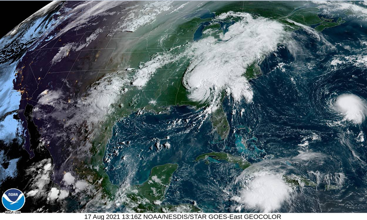 1:45 PM | *Fred, Grace and Henri, oh my…remnants of Fred pushing northward with significant rain…Grace headed west towards Yucatan Peninsula…Henri needs to be very closely monitored*