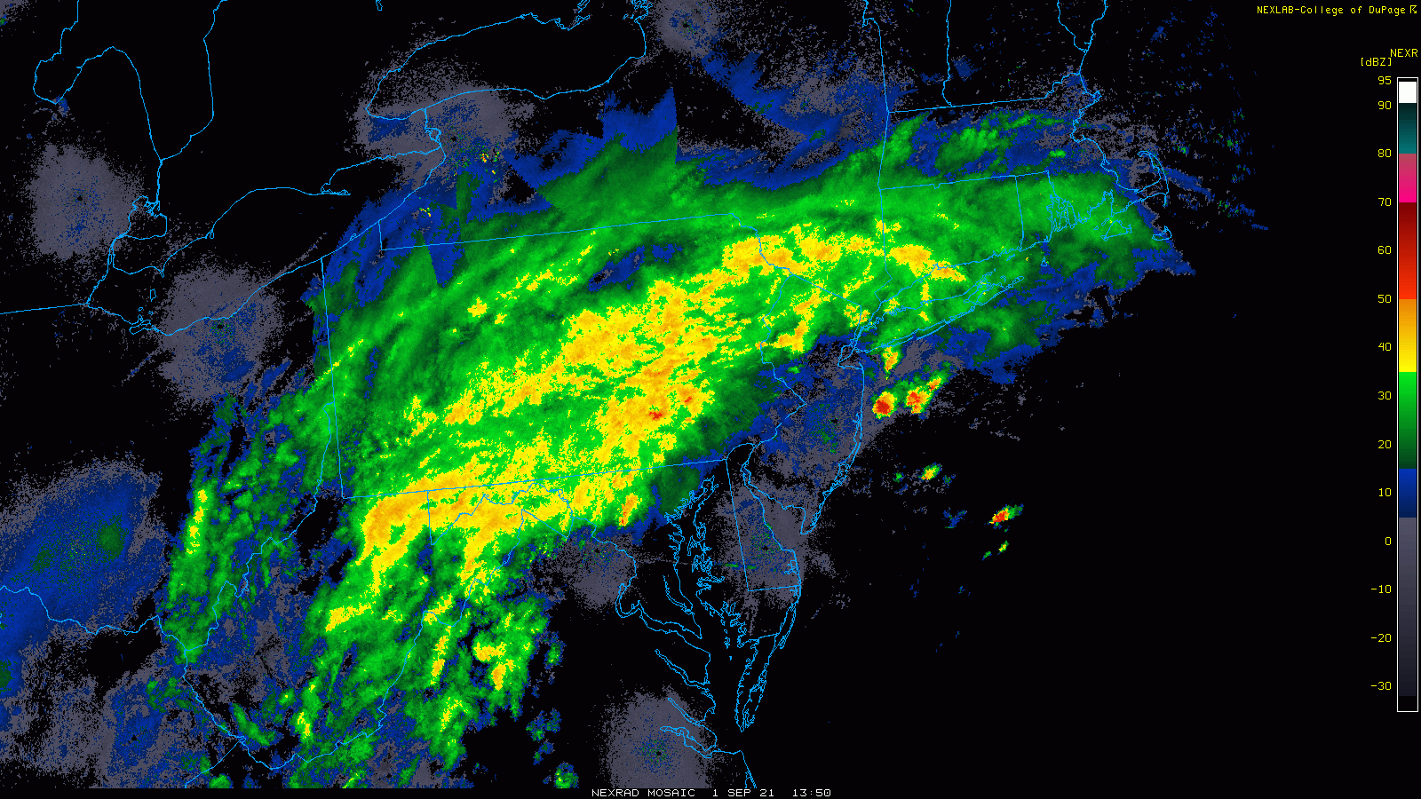 11:20 AM (Wed) | *****Significant rain and flooding event continues in the Mid-Atlantic…threat of tornadoes will increase markedly later in the day for parts of the area as ”Ida” regains strength*****