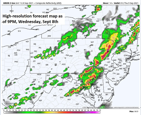 11:15 AM (Wednesday) | ***Another day and another severe thunderstorm threat for the Mid-Atlantic/Northeast US…includes possible downpours, hail and even isolated tornadoes are on the table***