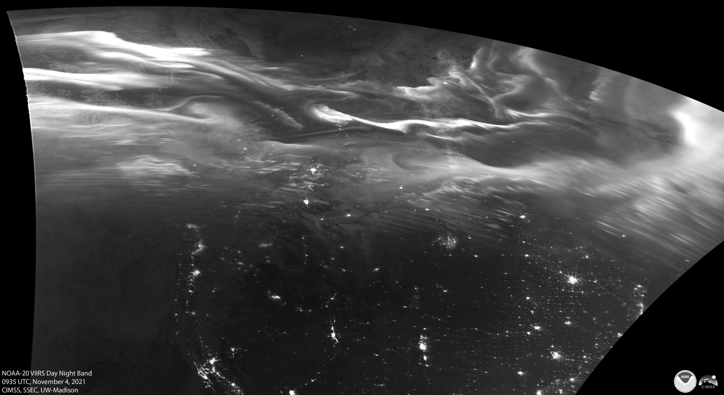 Northern Lights from Space