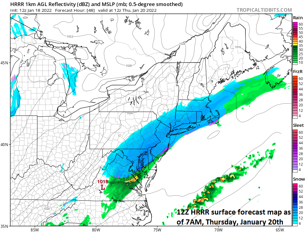 11:00 AM | ***Some accumulating snow early Thursday with arrival of the next Arctic air mass…another snow threat Friday night/Saturday, but its northern extent is still in question***