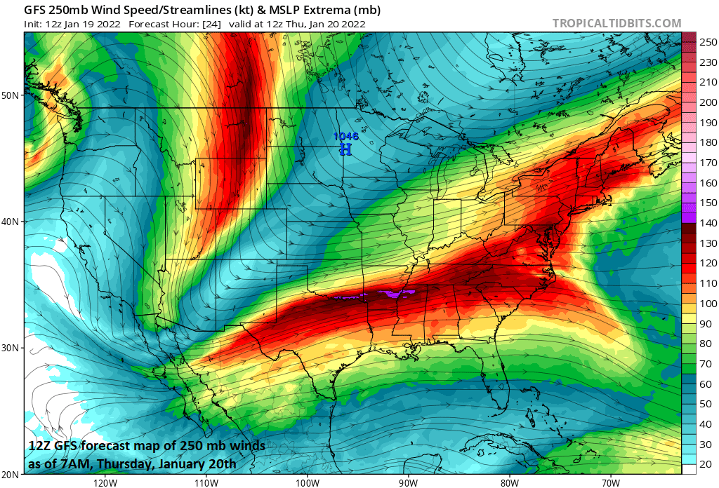 12:00 PM | **Some snow tomorrow morning in the DC-to-Philly-to-NYC corridor with the arrival of the next Arctic air mass…very cold conditions tomorrow night and Friday**