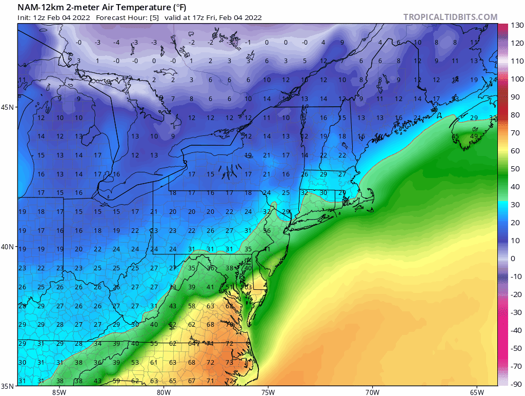 10:15 AM | ***Watch for icing later today in suburban locations with an influx of Arctic air...freeze-up on Friday night***