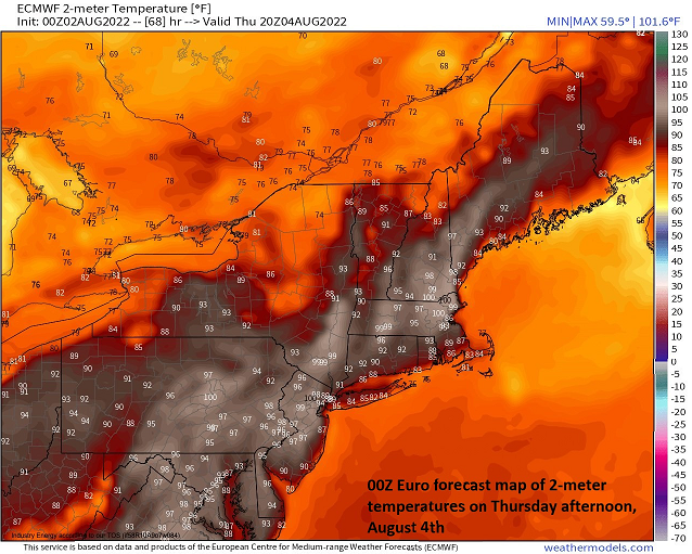 10:15 AM | **Well up in the 90's on Thursday…heavy rainfall becomes a threat from Thursday evening right into the upcoming weekend**