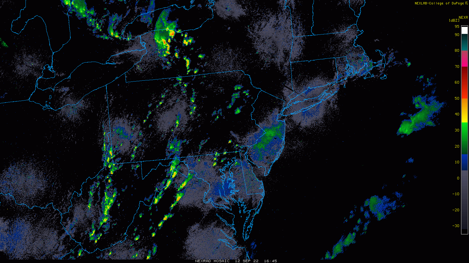 1:50 PM | **Showers/storms are popping in the Mid-Atlantic region and there can be some heavy rainfall in the DC-to-Philly-to-NYC corridor**