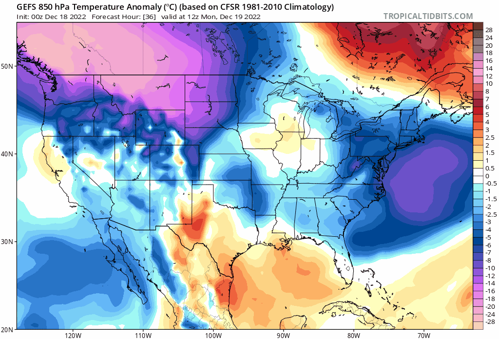 8:15 AM ***Major Arctic outbreak plunges through central US…powerful Arctic front reaches Mid-Atlantic late Friday...damaging winds, quick freeze-up, even a snow squall…very cold Christmas weekend****
