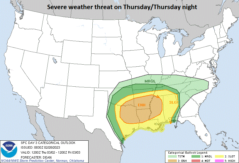 1:00 PM | ***Major storm to impact much of the nation in coming days…excessive rainfall, significant snow, ice…and a possible severe weather outbreak***