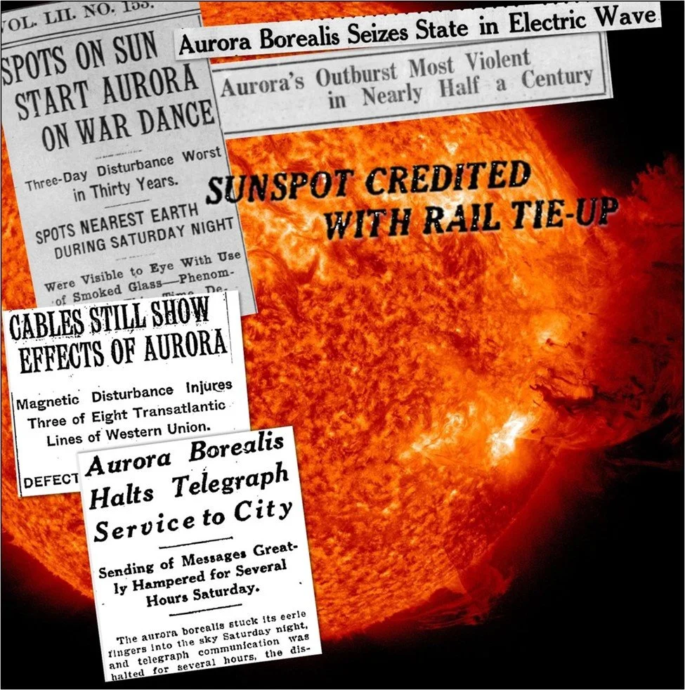 6:45 AM | *The greatest geomagnetic storm of the 20th Century…May 13-15, 1921…New York City/New York State were especially hard hit*