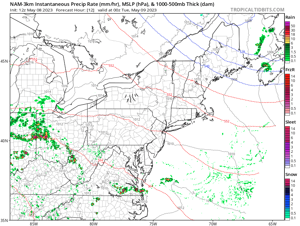 1:45 PM | *Low pressure system on Tuesday will pack a little bit of punch…watch for some decent rainfall in a limited portion of the Mid-Atlantic region...nice for the 2nd half of the week*