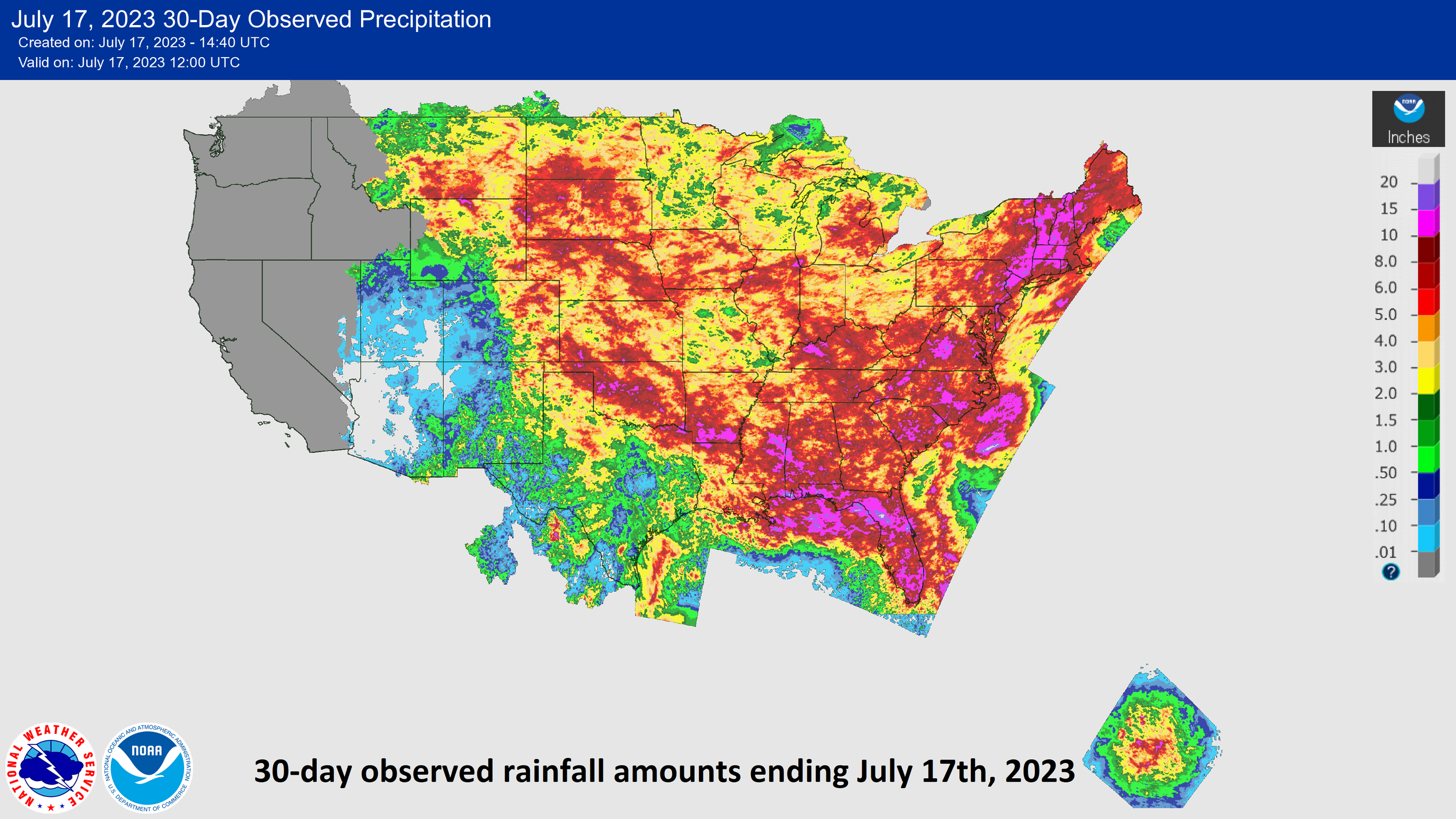 12:15 PM | *Heavy rainfall amounts last 30-days in the eastern US…a concern as we head into the heart of the tropical season*