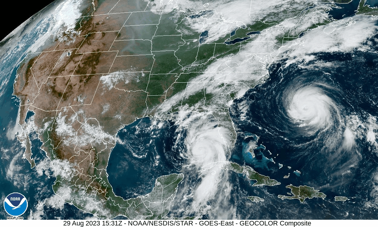 12:45 PM | ***Idalia to reach “major” hurricane status before landfall early tomorrow…remnants of Idalia to meander off the coast...Franklin heads for the North Atlantic***