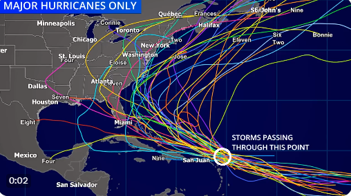 1:30 PM | **”Long-tracking” tropical system to be closely monitored next several days…to become a “major” hurricane (named Lee) and heads towards the US east coast**
