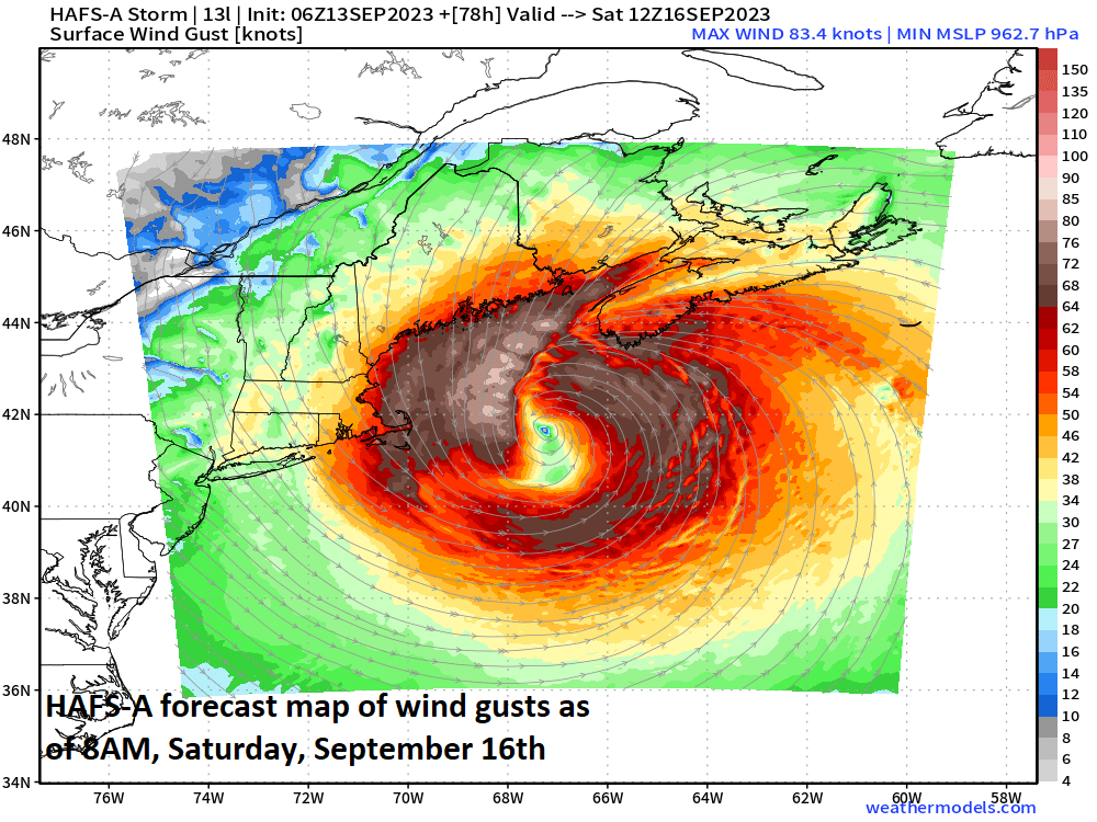 12:00 PM | ***Lee remains a “major” and has begun its turn to the north…significant impact possible this weekend across eastern New England/Atlantic Canada with hurricane-force winds on the table***